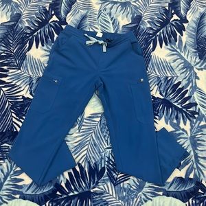 Royal blue FIGS scrub pants